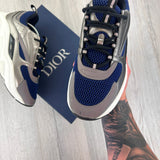 Dior B22 Men’s Navy & Silver Runners - 46 (Fit Uk 11)