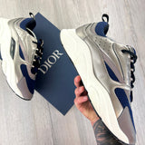 Dior B22 Men’s Navy & Silver Runners - 46 (Fit Uk 11)