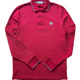 Moncler Longsleeve Polo Shirt Red