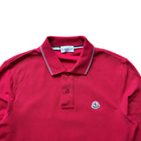 Moncler Longsleeve Polo Shirt Red
