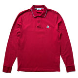 Moncler Longsleeve Polo Shirt Red