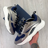 Dior B22 Men’s Navy & Silver Runners - 46 (Fit Uk 11)