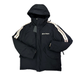 Palm Angels Men’s Black Zip-up Long Jacket - Medium
