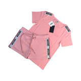Moschino Women’s Taped Pink T-shirt & Short Set