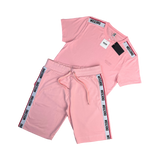 Moschino Men’s Pink T-shirt & Short Set