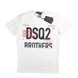 Dsquared2 Men’s ‘Brothers’ White T-shirt