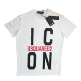 Dsquared2 Men’s White T-shirt ‘ICON’ Logo