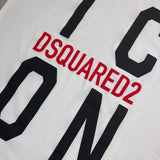 Dsquared2 Men’s White T-shirt ‘ICON’ Logo
