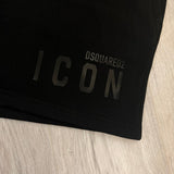 Dsquared2 Men’s Black Gel ‘ICON’ T-shirt & Short Set